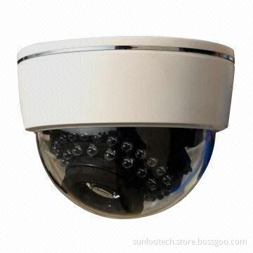 H.264 HD 1,080P CMOS Vandal-resistant IP Dome Camera with PoE